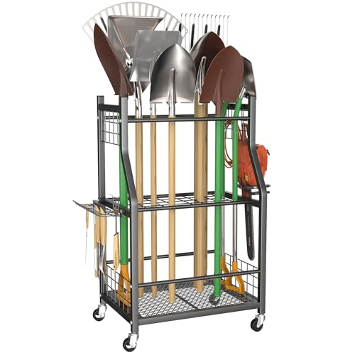 WALMANN Garden Tool Organizer with Wheels | Home Organization - Image 2