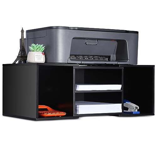 Large Printer Stand, Adjustable Printer Table with Storage - Image 2