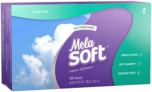 Melaleuca Ecosense Melasoft Fabric Softener - Scent Free - 100 Dryer Sheets