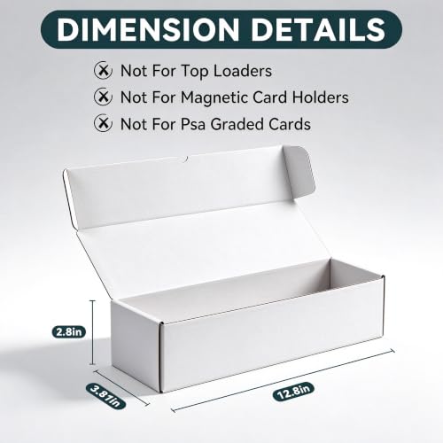 Trading Card Storage Box 10-Pack, 1000 Count Heavy Duty - Image 4
