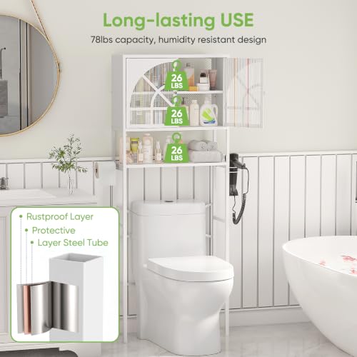 Xubialo 61"H Over The Toilet Storage Cabinet with Doors: Bathroom - Image 7