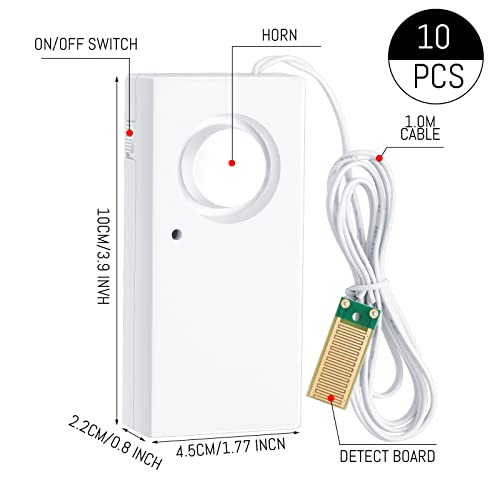 Hoteam 5 Pcs Water Sensor Alarm Leak Detector 120db Water - Image 3