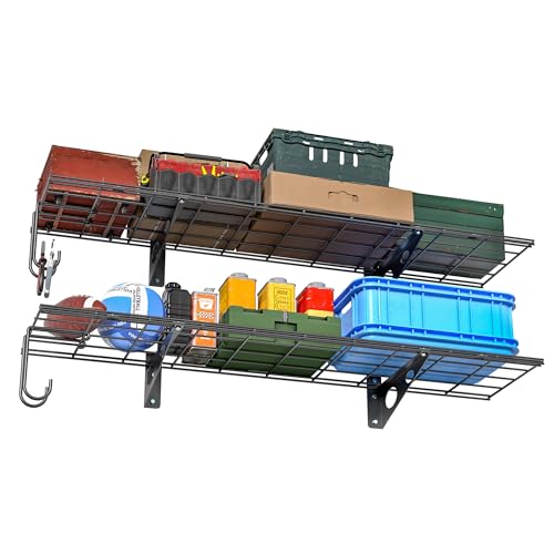 Garage Wall Shelves, 12 X 48 Inch Wall Mounted Storage Shelves - Image 2