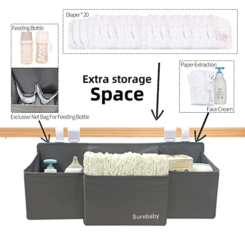 Hanging Baby Diaper Caddy, 3-in-1 Diaper Caddy Organizer - Image 5