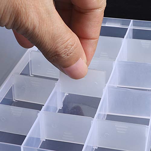 KINJOEK 10 Pack 15 Grids Plastic Bead Organizer Containers - Image 6