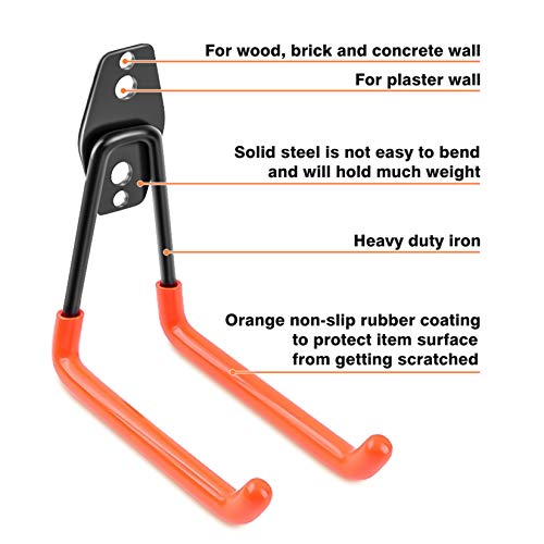 Garage Hooks Heavy Duty 14 Pack, Steel Garage Storage Hooks - Image 4