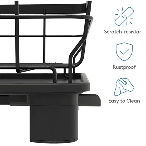 Small 2 Tier Dish Drying Rack, Space Saving Dish Racks - Image 6