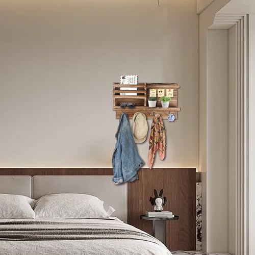 Key Holder Wall Mount, Wood Key and Mail Organizer for Wall - Image 7