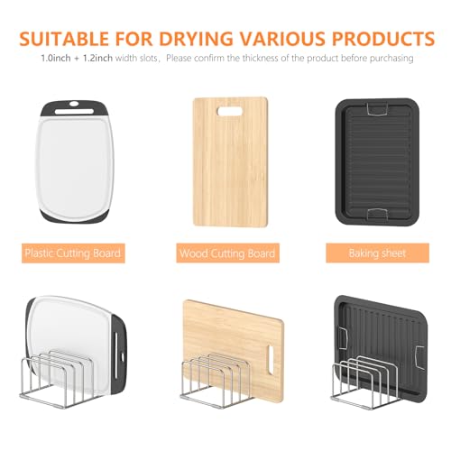KORRTFID Cutting Board Holder Stand, Chopping Board Storage Rack - Image 5
