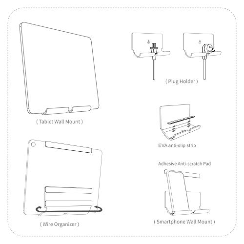 Adhesive Wall Phone Tablet Holder Mount Stand for Tablet - Image 7
