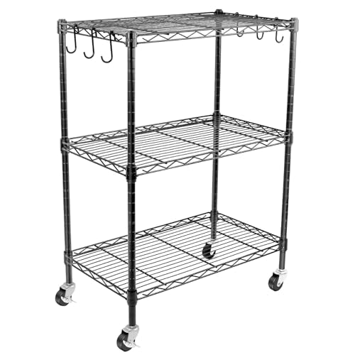 WDT 3-Tier Storage Shelves, Heavy Duty Metal Shelves Wire Rack - Image 2