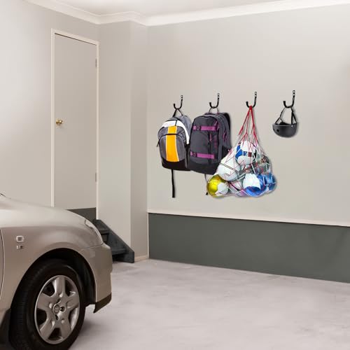 KURUI Metal Wall Hooks for Hanging Heavy Duty, 6Pcs Garage - Image 3