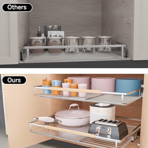 Expandable Pull Out Cabinet Organizer, 23.2"-39.9" W x 22.5''D - Image 5