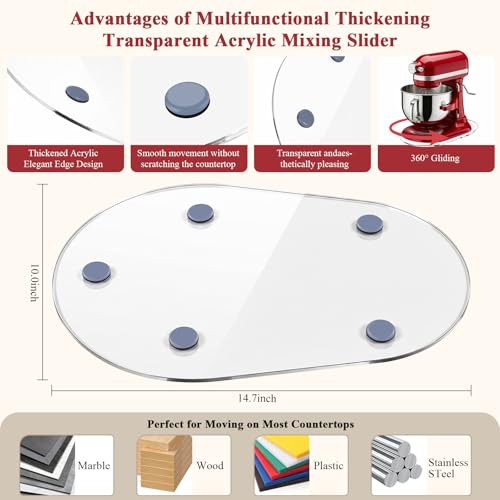 Mixer Mat Slider Compatible with KitchenAid 5-8 Qt | Home Organization - Image 4