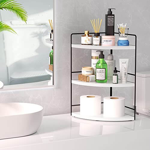 ZGO 3-Tier Bathroom Organizer - Countertop & Corner Organizer - Image 3