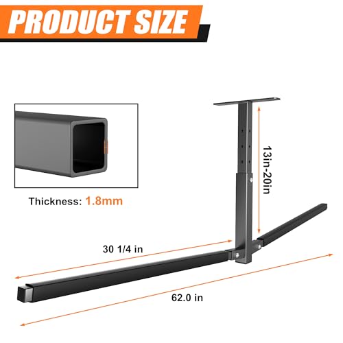 TORACK Heavy-Duty Ceiling Kayak Rack for Garage, Ceiling - Image 4