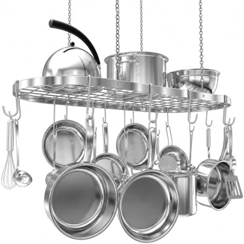 Vdomus Hanging Pot Rack - Ceiling Mount Kitchen Orga | All Products - Image 2