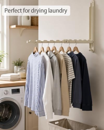 Foldable Clothes Drying Rack Heavy Duty Wall Mounted 2 - Image 3