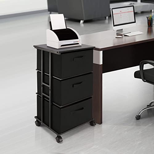 MAX Houser Dresser Storage with 3 Drawers, Fabric Dresser Tower - Image 7