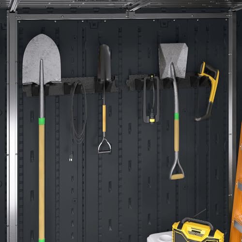 Suncast 2 Pack Long Handle Tool Organizer, Resin Wall - Image 5