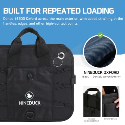 1680D 114L Extra-Large Collapsible Car Trunk Organizer with Lid - Image 3