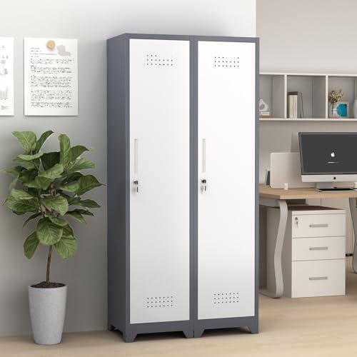 GREATMEET Broom Storage Cabinet, Slim Metal Utility Cabinet - Image 6