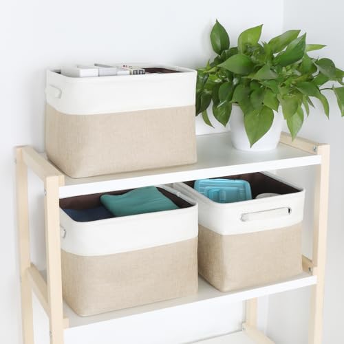 Fabric Storage Bins, 12x10x9.5 Inch Storage Cubes Baskets, 3 Pack - Image 6