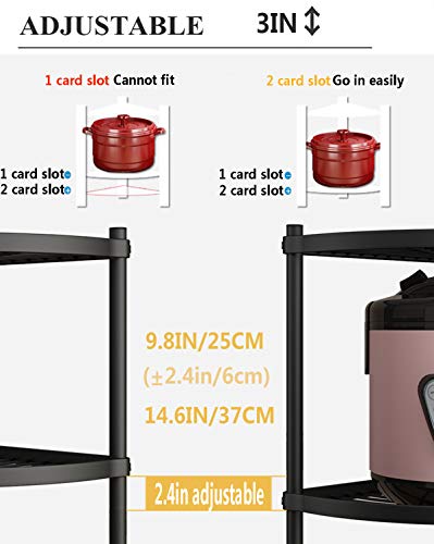 MAGCOLOR 5-Tier Kitchen Corner Shelf Rack, Free Standing Pot Rack - Image 5