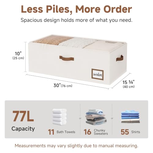 StorageWorks 10 Inch Tall Under Bed Storage Containers - Image 4