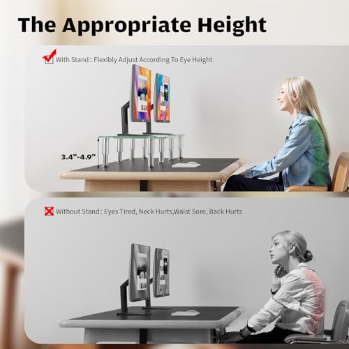 Hemudu Dual Monitor Stand -Adjustable Length and Ang | All Products - Image 4