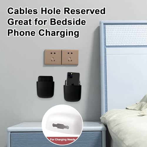 3 Pcs Remote Control Holder, Wall Mount Pen Holder Hole-Free Self - Image 5