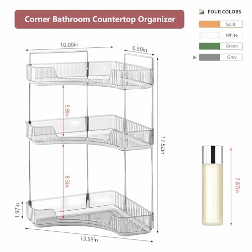 3 Tier Corner Bathroom Counter Organizer Countertop | All Products - Image 3