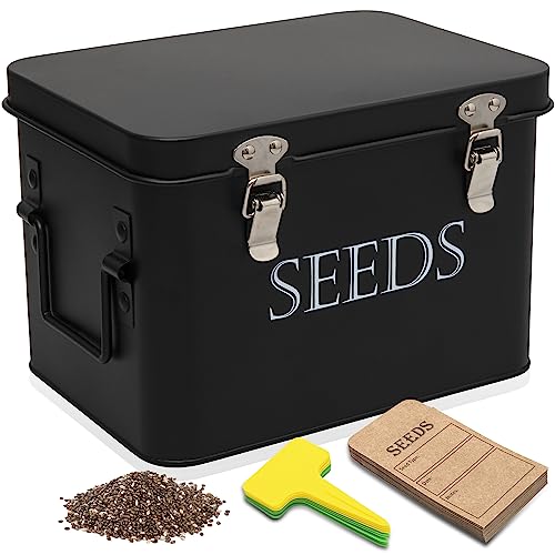 Garden Seed Storage Box with Dividers Seeds Packet | Home Organization - Image 2