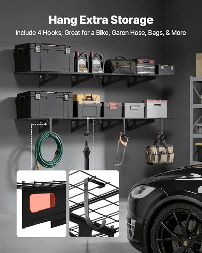 VEVOR 2-Tier Heavy Duty Wall Garage Shelving, 8 Pack 1 x 3 - Image 8