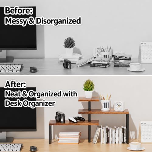 Corner Desk Shelf for Top of Desk Organizer Shelf, C | All Products - Image 6