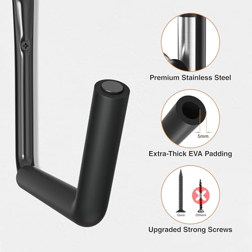 niffgaff Heavy Duty Garage Storage Hooks - 120 LB Capacity - Image 6