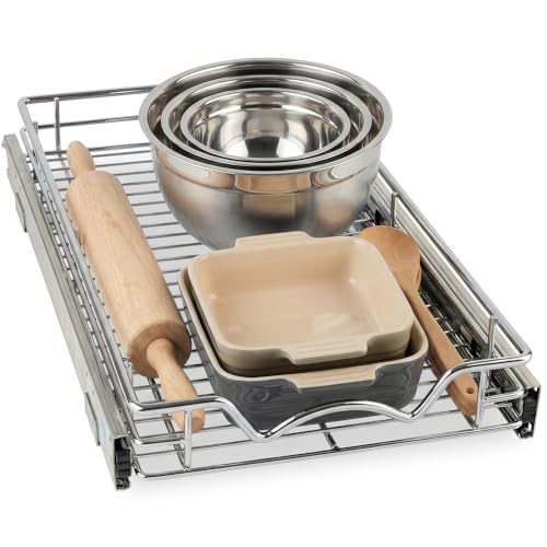 HOLDN’ STORAGE Heavy-Duty Pull Out Cabinet Organizer, 11”W x 21”D - Image 2