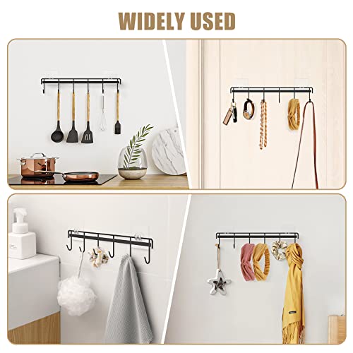 Kitchen Utensil Hanger, Adhesive Utensil Holder, Black, 2 Pcs - Image 7
