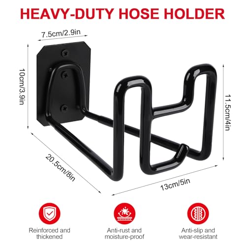 Holder for Pocket Hose, Heavy Duty Metal Wall Mount Hose - Image 3