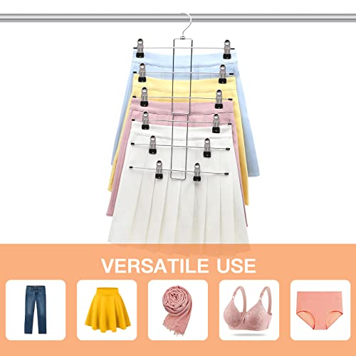 4 Pack Pants-Hangers-Space-Saving, 6 Tier-Closet-Organizer - Image 8