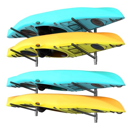WALMANN Heavy Duty Wall Mounted Kayak Storage Rack | Home Organization - Image 2