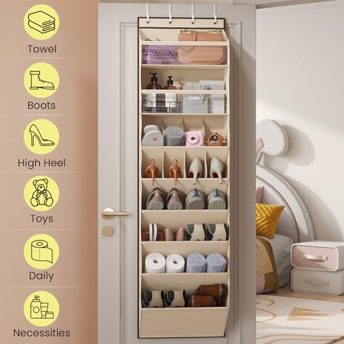 Mefirt XL Clear Over the Door Shoe Organizer for Clo | All Products - Image 4