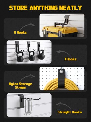 24 Pack Slatwall Accessories, Heavy Duty Slat wall Hooks & - Image 6