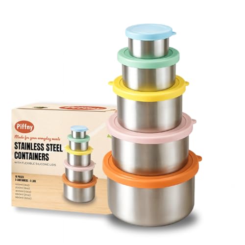 Piffny 304 Stainless Steel Snack Containers with Lid | All Products - Image 7