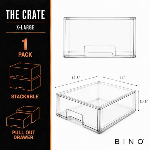 BINO | Stackable Storage Drawers, X-Large - Clear | | All Products - Image 3