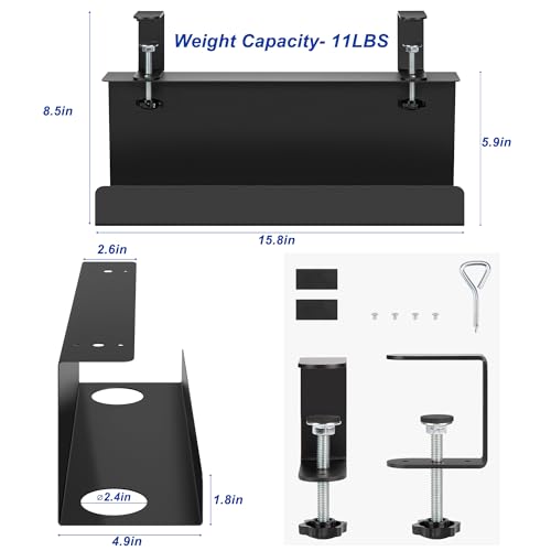 ZhiYo 16in Cable Management Under Desk Tray, 4.9in W x 5.9in H - Image 3