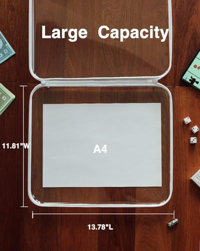 CoiiJoii Board Game Storage,Extra Large Clear Hard Shell Case - Image 3