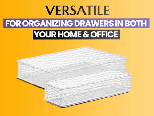 YBM Home Silver Mesh Drawer Organizer and Storage for Kitchen - Image 6