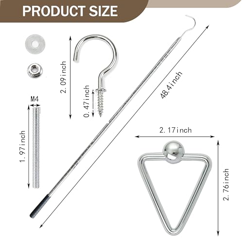 Complete Ladder Pull Down System Kit, Attic Pull Down Hook - Image 4