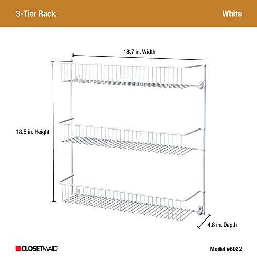 ClosetMaid 3-Tier Hanging Wall Mounted Metal Rack fo | Storage & Organ - Image 4